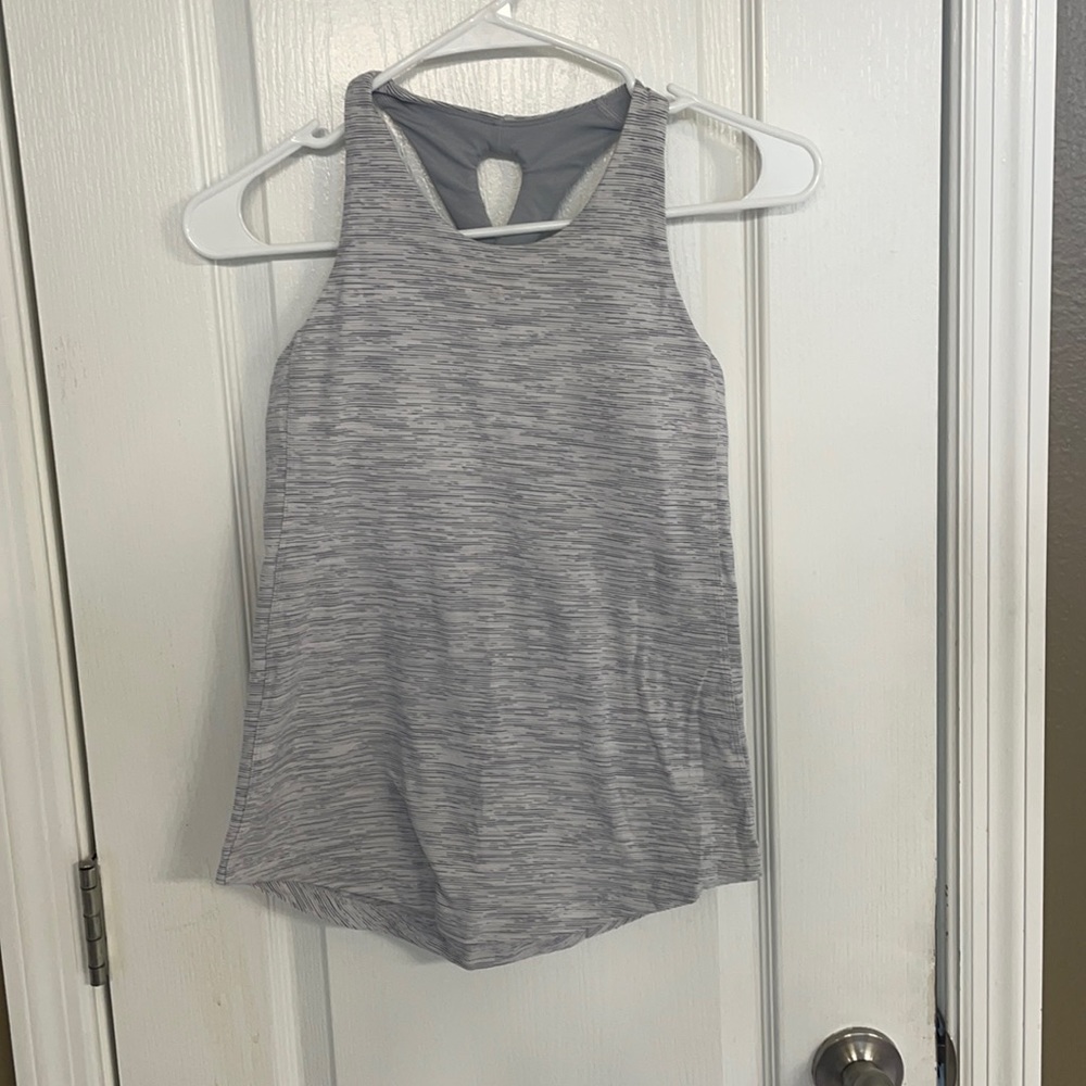 Lululemon Key-To-Be High-Neck Crisscross back tank (Grey Nebula)